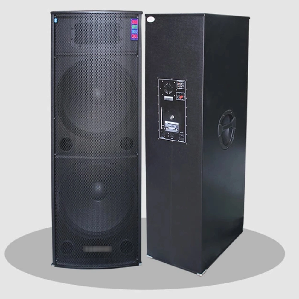 200W Wooden Dual 15 Inch Professional Bluetooth Speaker